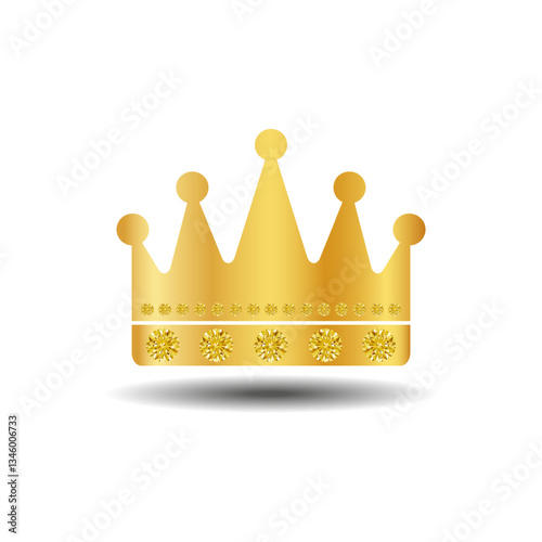 The crown is a symbol of monarchical power on a white background