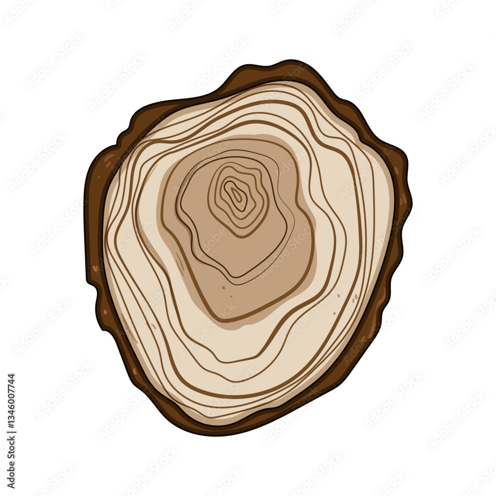 growth tree rings cartoon vector illustration growth tree rings cartoon vector illustration