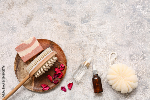 Natural skincare products a...