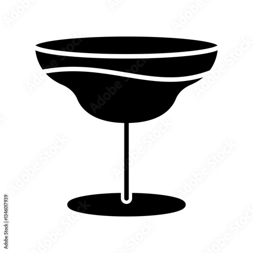 Martini icon vector. Espresso martini illustration sign. Martini glasses symbol or logo.