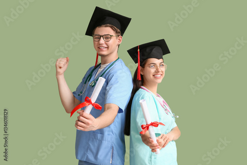 Happy medical graduate coup...