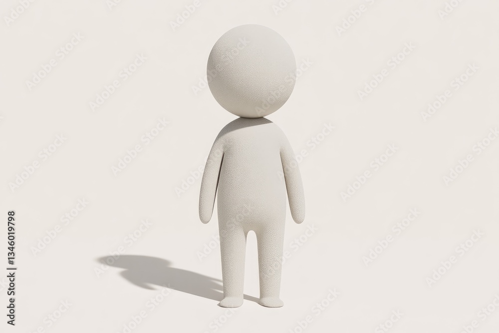 Simple 3D Rendered Figure