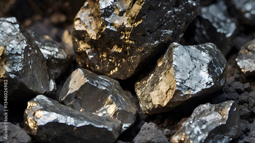Shiny Raw Pyrite Rocks Shiny Raw Pyrite Rocks
