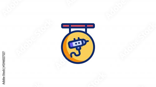 Tattoo Studio Animated Alpha Icons loop