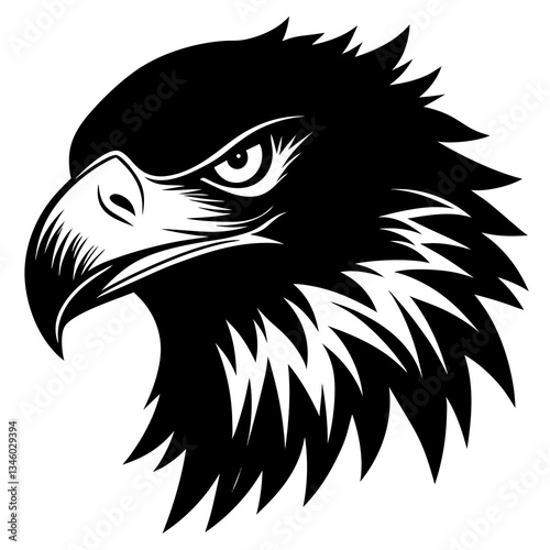 eagle head vector illustration