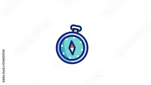 Compass Animated Alpha Icons loop