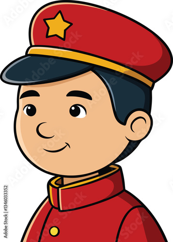 Service Personnel china Logo Mascot icon
