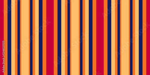 Vibrant vertical stripes in warm autumnal hues create a dynamic, energetic pattern. Perfect for backgrounds, textiles, or website design, this image evokes feelings of warmth, energy, and optimism.