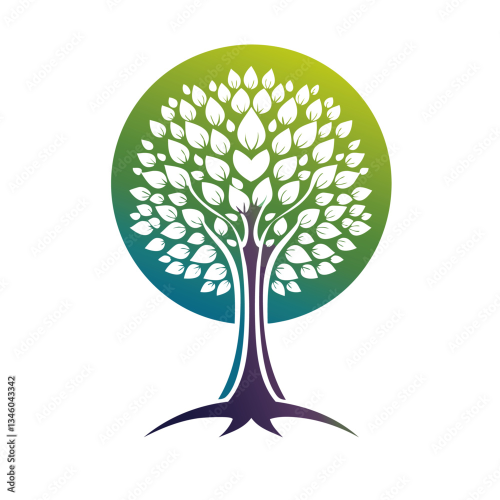 tree logo icon design nature love