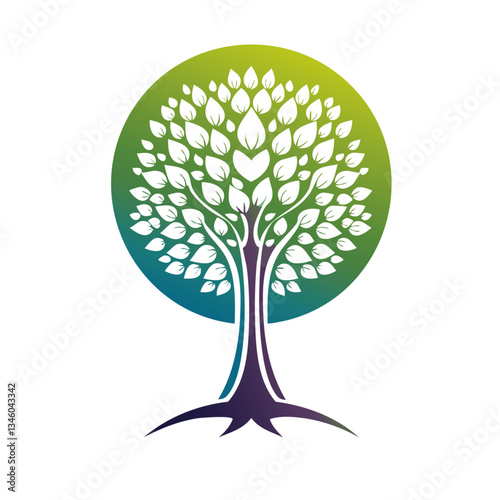 tree logo icon design nature love