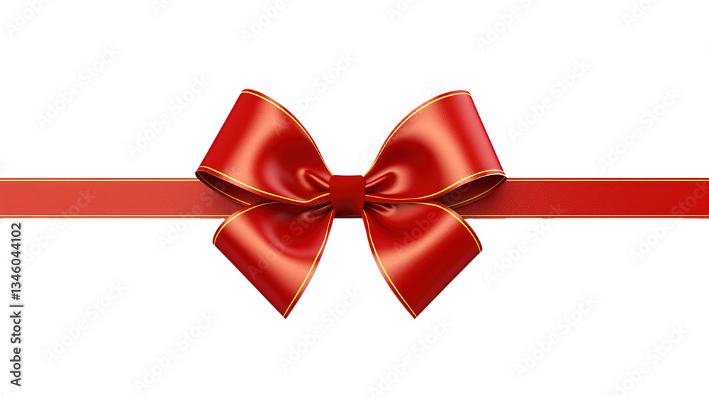 Red Ribbon and Bow with Gold Isolated on PNG Transparent Background
Red Ribbon and Bow with Gold Isolated on PNG Transparent Background