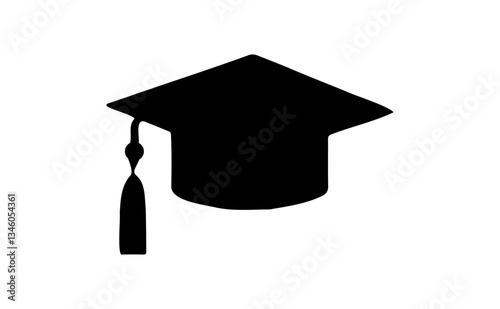 Graduation Celebration. Vector illustration of a group of graduates tossing their caps in celebration of graduation.graduation hat diploma icon. Graduation hat and diploma web icon.Vector illustration