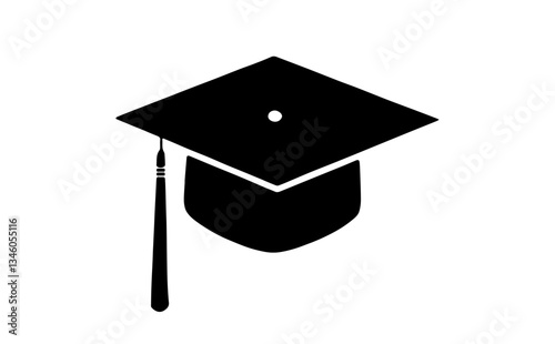 Graduation Celebration. Vector illustration of a group of graduates tossing their caps in celebration of graduation.graduation hat diploma icon. Graduation hat and diploma web icon.Vector illustration