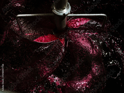 Bild auf Leinwand Remontage vin rouge