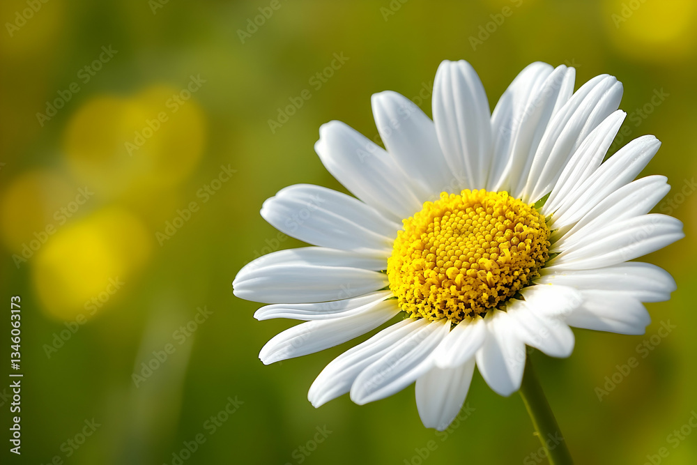 Fototapeta premium Radiant Dainty Blossom in Lush Green Meadow