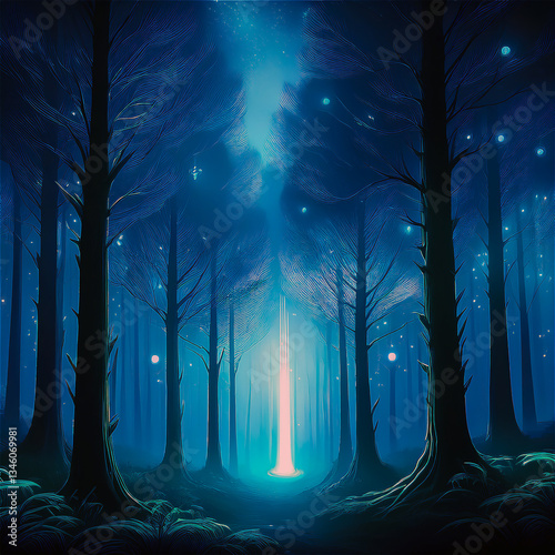 forest in night_1