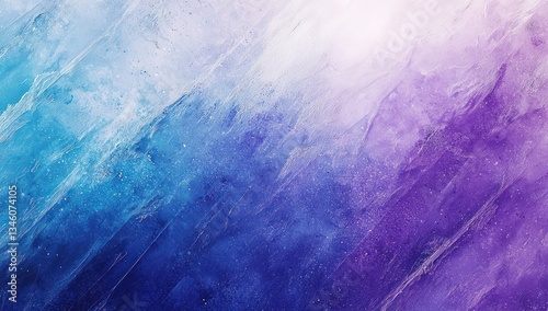 Diagonal icy blue and dark purple lines on a mixed purple, blue, and white background.