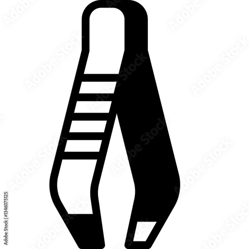 tweezer solid line icon