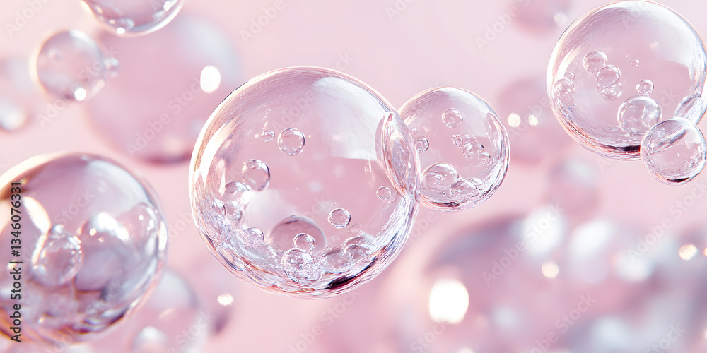 Fresh pink bubble background pattern Fresh pink bubble background pattern