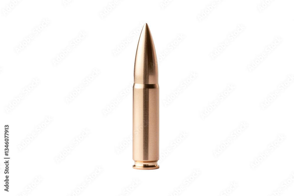 Bullet is sitting on a white background, isolated Bullet is sitting on a white background, isolated