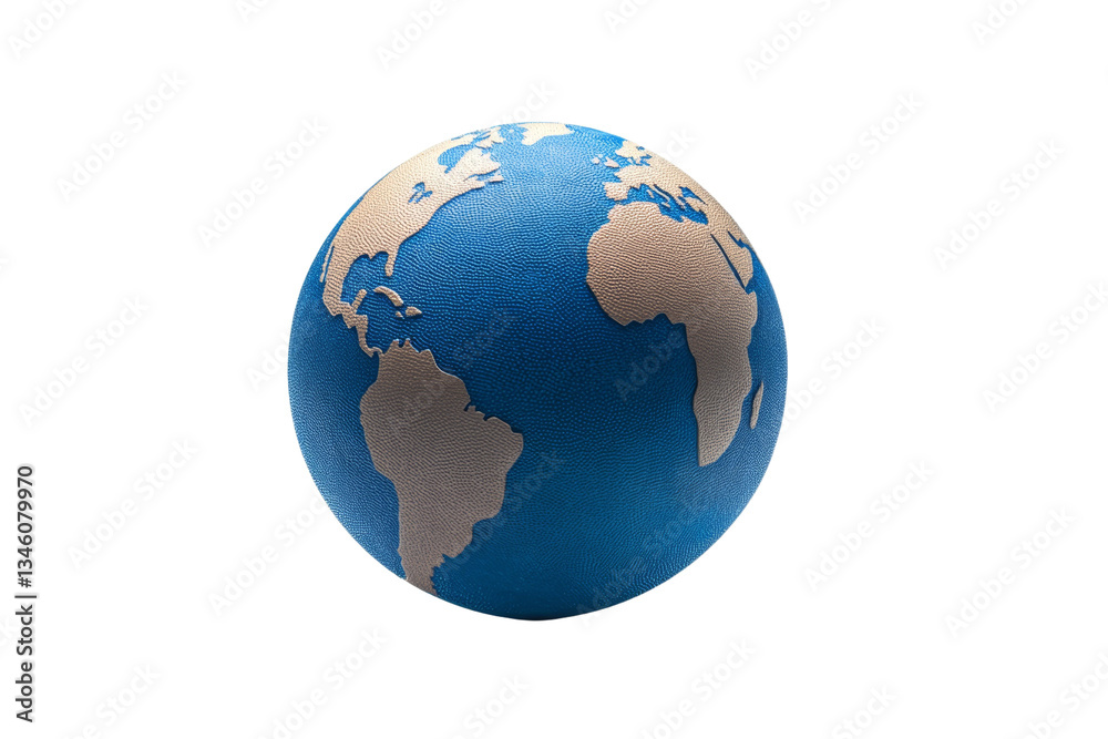 Blue globe with a white background, isolated Blue globe with a white background, isolated