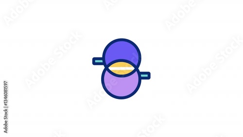 Abstract Shape Animated Alpha Icons loop