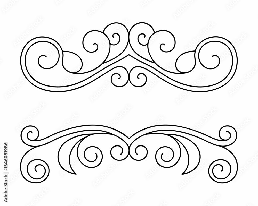 abstract floral background. Illustrations of hand-drawn dividers, wreaths, borders, and text separators abstract floral background. Illustrations of hand-drawn dividers, wreaths, borders, and text separators