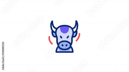 Bison Animated Alpha Icons loop