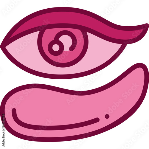 eye patch two tone icon