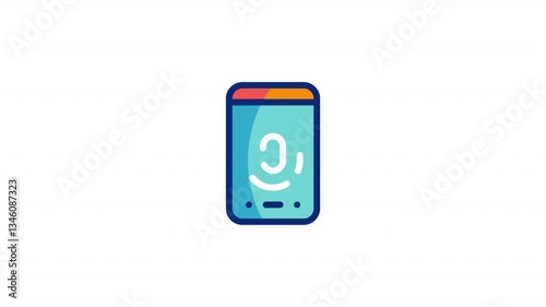 Fingerprint Animated Alpha Icons loop
