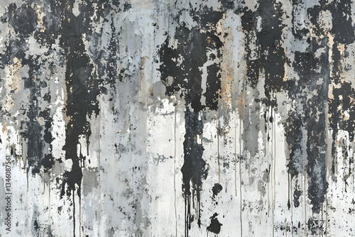 Wallpaper Mural Abstract gray and black wall texture, urban decay background, design element Torontodigital.ca