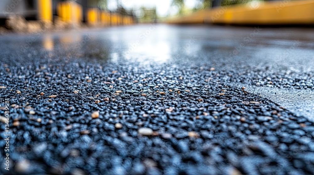 A medium closeup of a polished concrete slab with fine aggregate particles embedded. A medium closeup of a polished concrete slab with fine aggregate particles embedded.