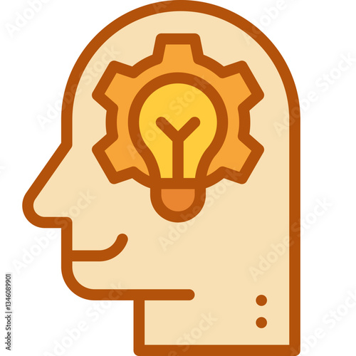 thought two tone icon