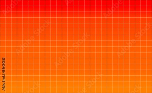 Orange grid pattern gradient vector background