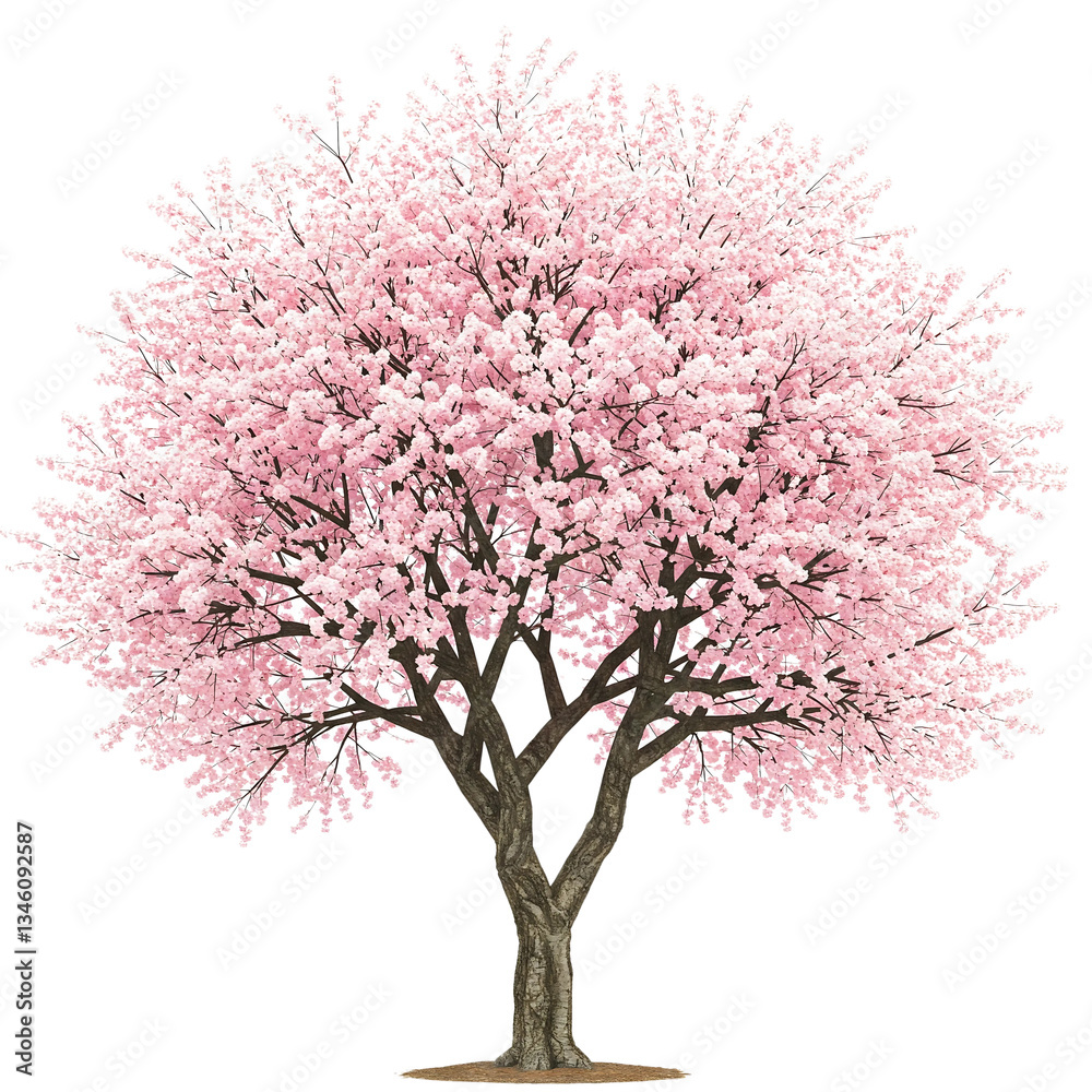 Naklejka premium A variety of trees photographed in high detail, isolated on a transparent background (PNG). Ideal for advertising, nature themes or environmental projects. High quality, realistic image.
