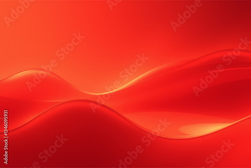A minimalistic abstract swoosh wave background 
in warm terracotta and cool style