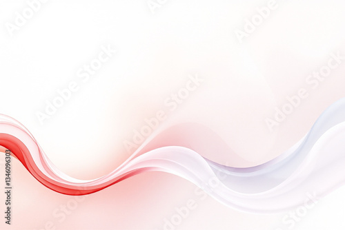 A minimalistic abstract swoosh wave background 
in warm terracotta and cool style