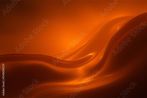 A minimalistic abstract swoosh wave background 
in warm terracotta and cool style