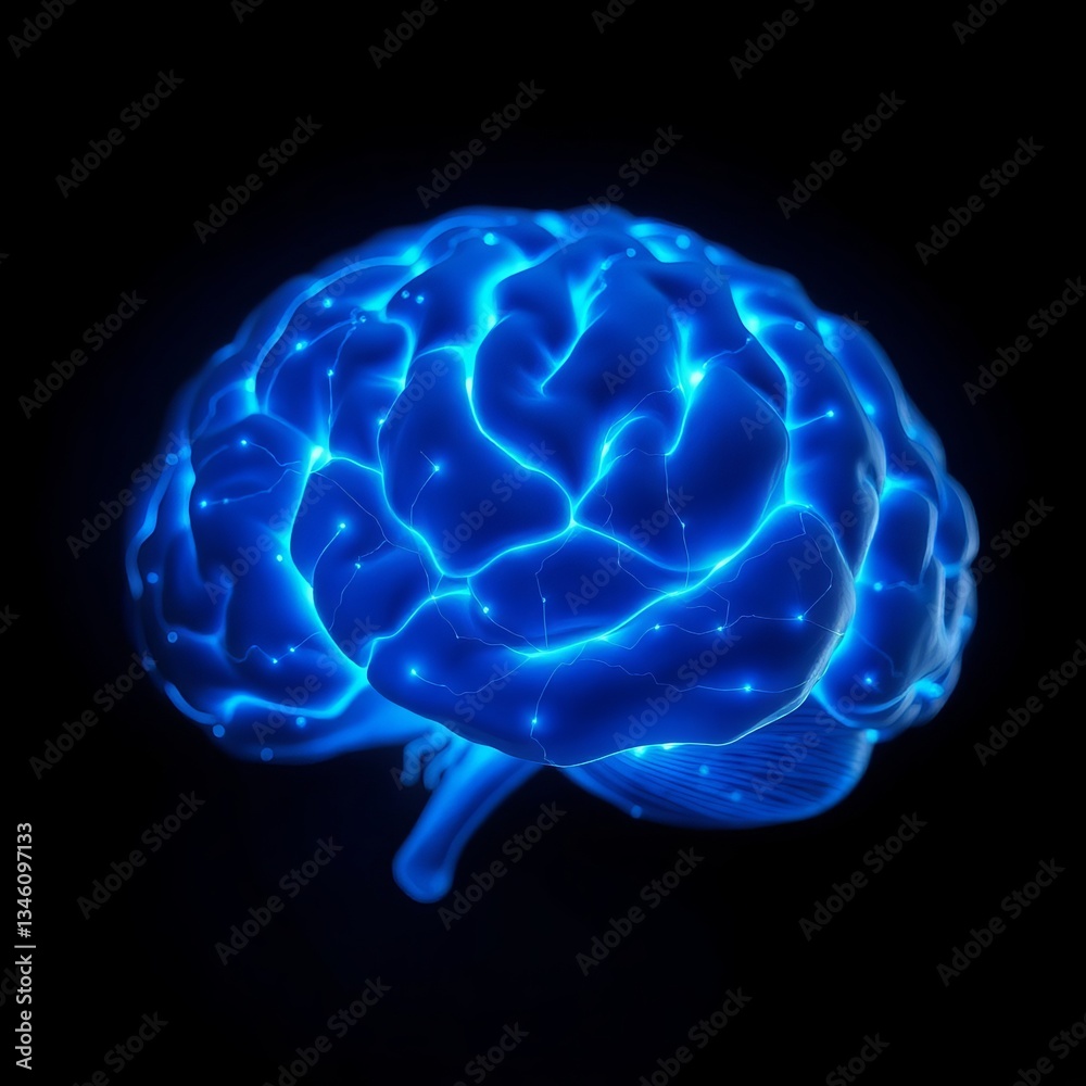 3d rendered illustration of human brain 3d rendered illustration of human brain