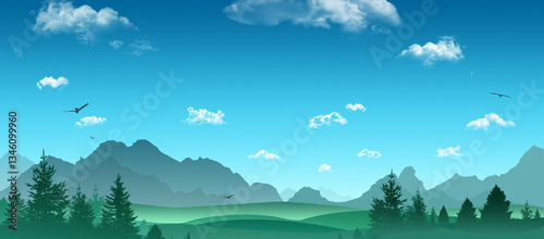 fresh bright country side