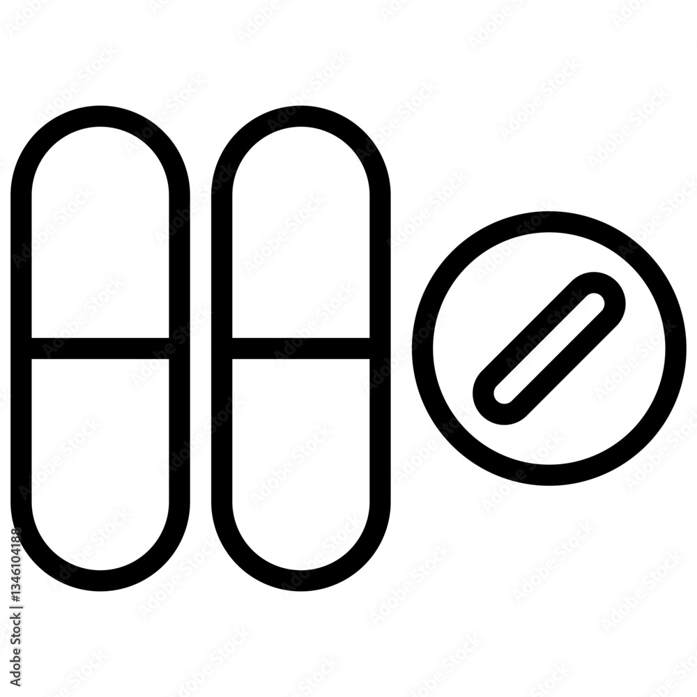 Drugs. Editable stroke vector icon. Drugs. Editable stroke vector icon.