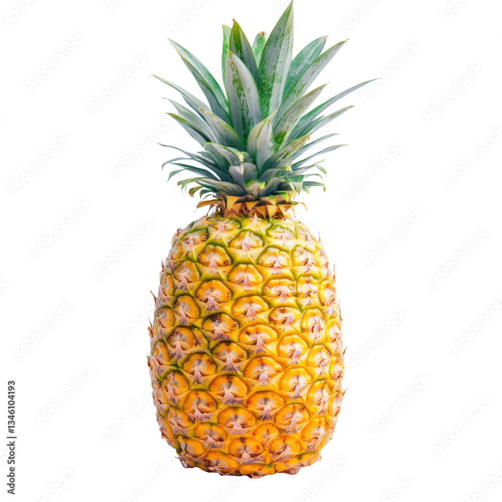 Fototapeta premium Pineapple fruit isolated on white or transparent background
