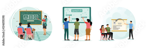 Digital display. Data visualizations on interactive whiteboard. Student response system.