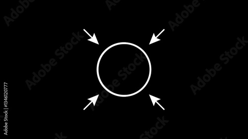 Convergent Focus: Dynamic Arrows Targeting Center