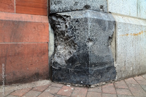 Obraz na plátně War damage in Belfast, Northern Ireland