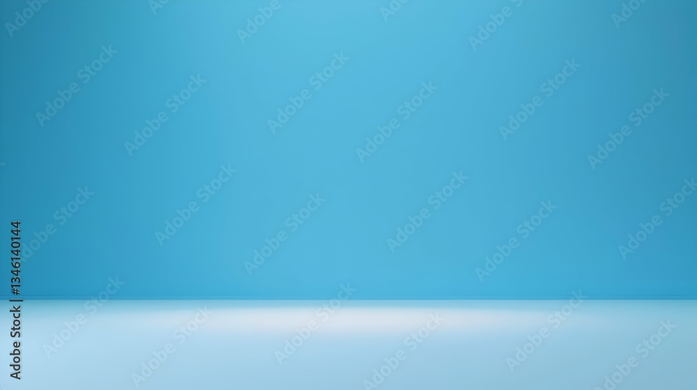 Clean Empty Studio Background With Light Blue Gradient Clean Empty Studio Background With Light Blue Gradient