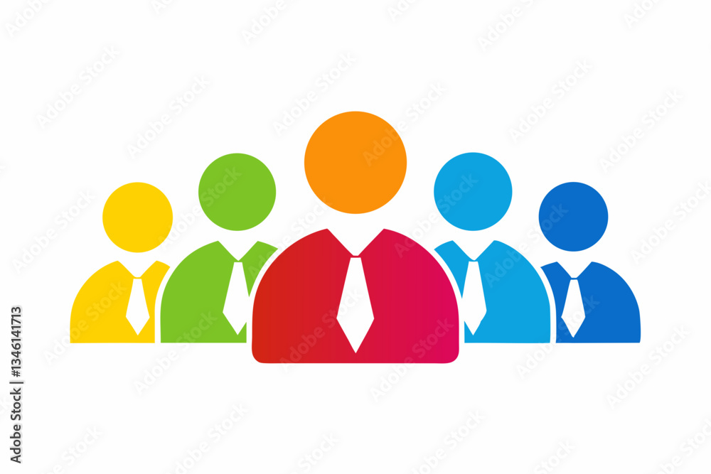 creative Business teamwork icon silhouette vector illustration isolated on white background creative Business teamwork icon silhouette vector illustration isolated on white background