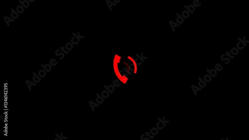 Voice Calling Icon Illustration.