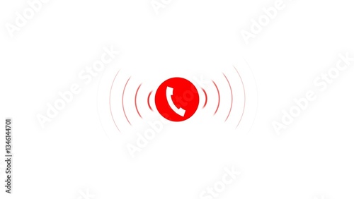Voice Calling Icon Illustration.