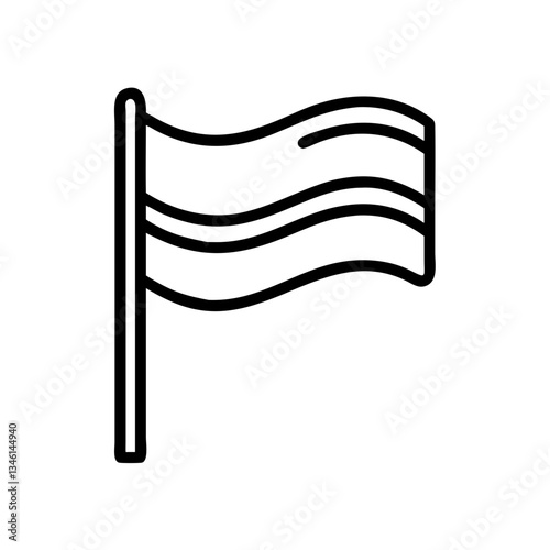 Rainbow flag symbolizing diversity and inclusion in a minimalist design